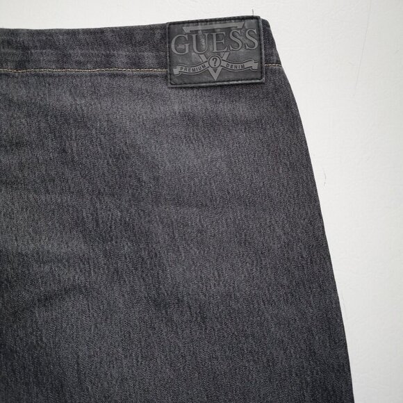 Guess Jeans Authentic Original Design Ladies Flare Legs Grey Jeans - Picture 5 of 15